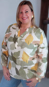 Blouse MELISSA kaki PLUS