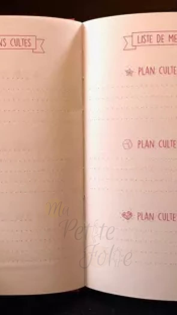Carnet ’liste de mes plans cultes’
