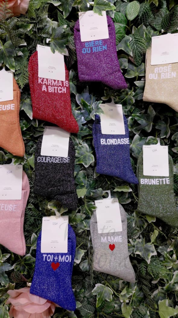 Chaussette à paillettes