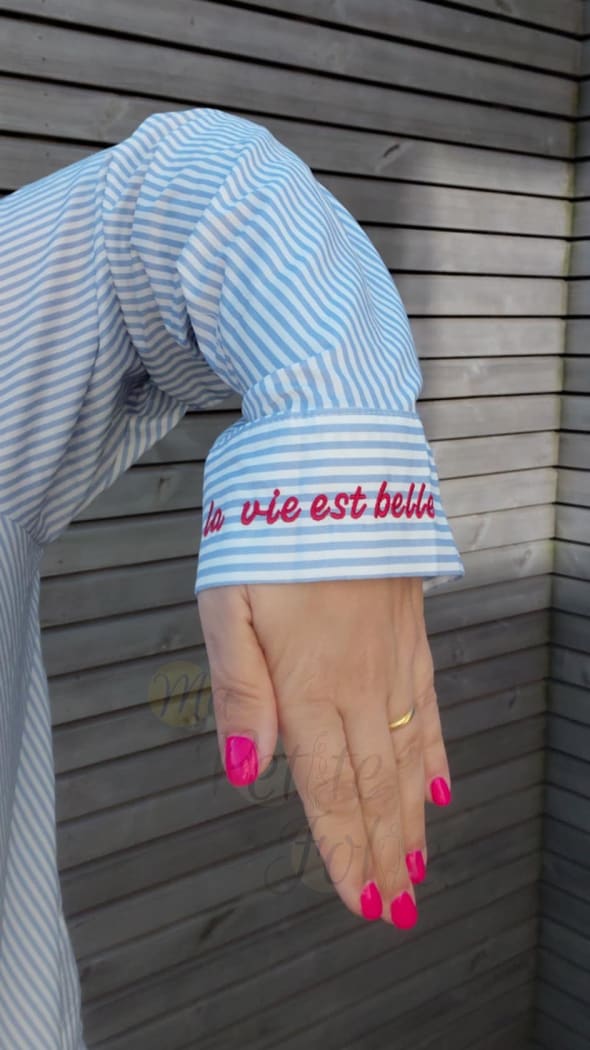 Chemisier ’La vie est belle’