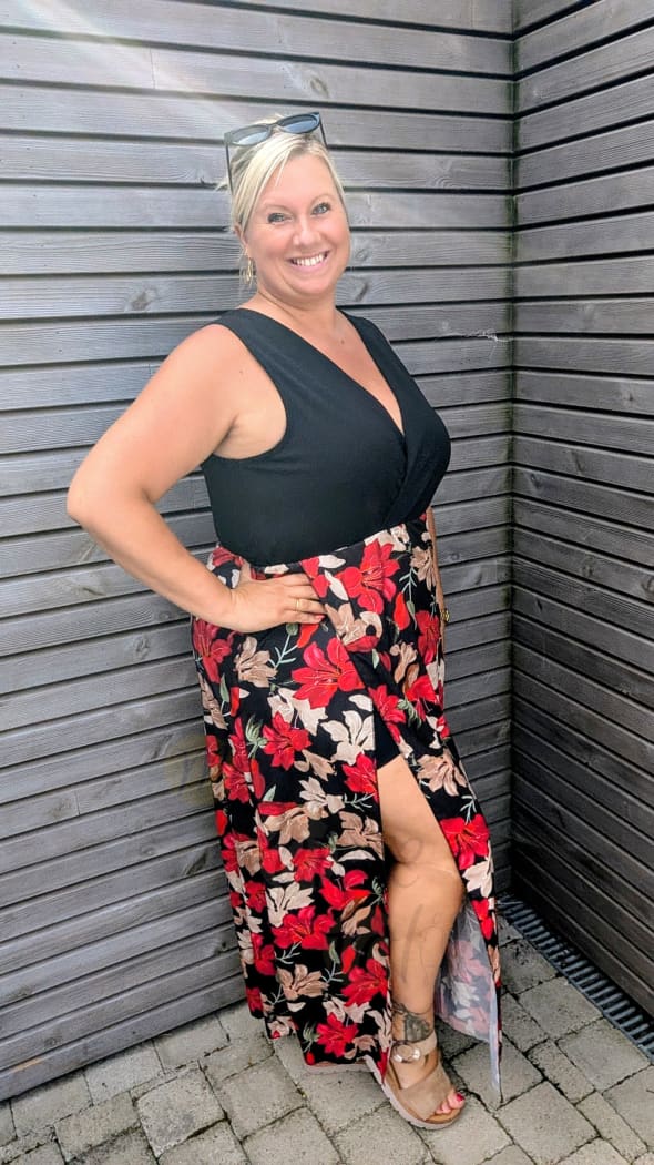 Combishort / robe IBIZA noire