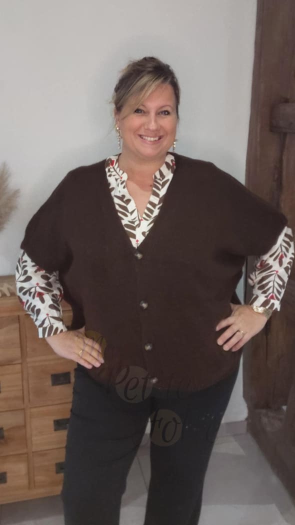 Gilet MADONNE marron