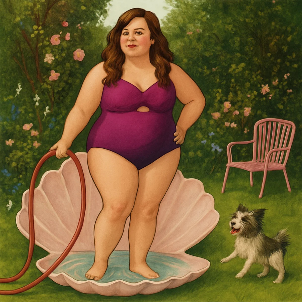 Illustration basée sur l'affiche de la série Shrill