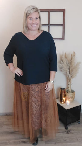 Jupe longue LEOPARD