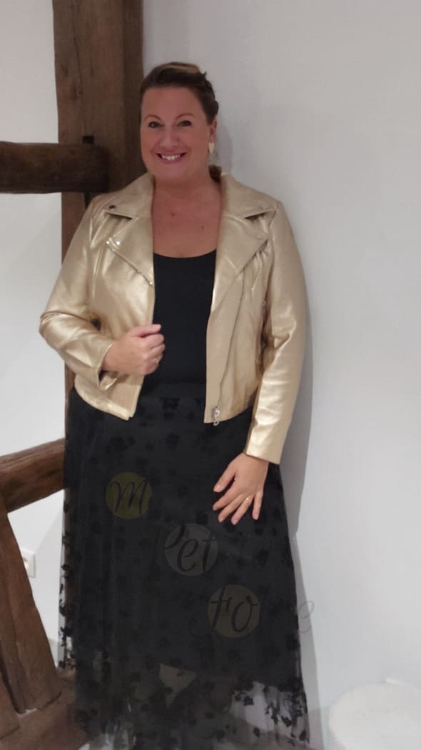 Jupe tulle FLEUR noire