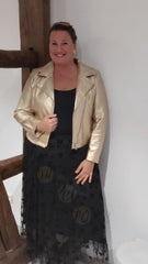 Jupe tulle FLEUR noire