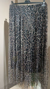 Jupe tulle LEOPARD grise