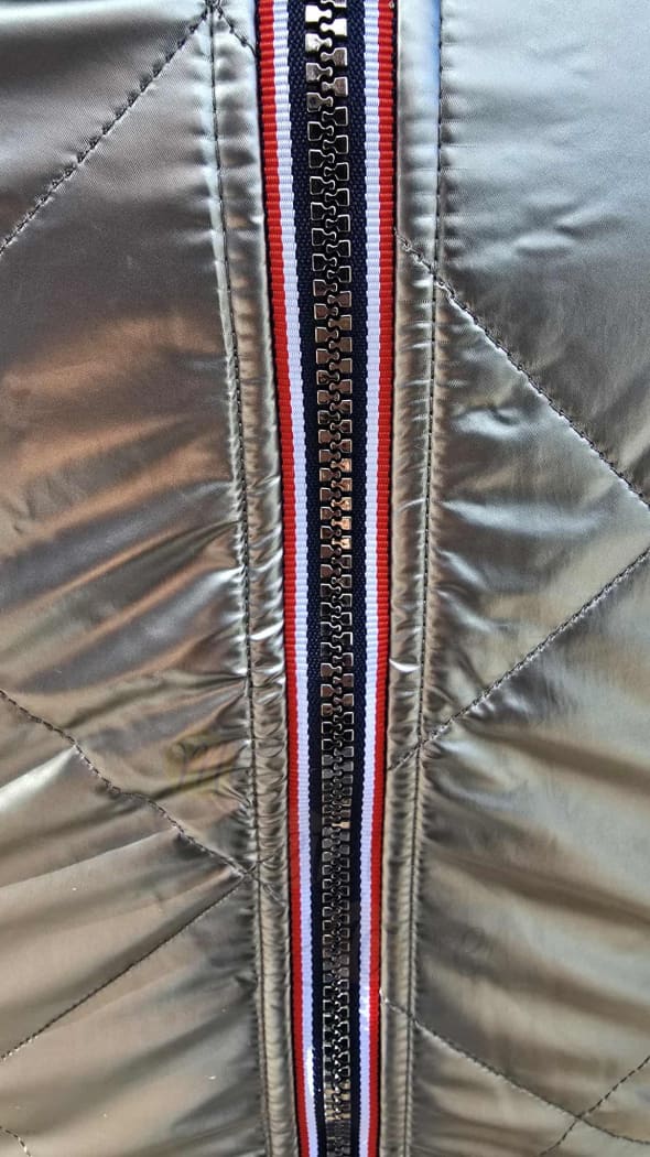 Manteau réversible CLOTHILDE argenté