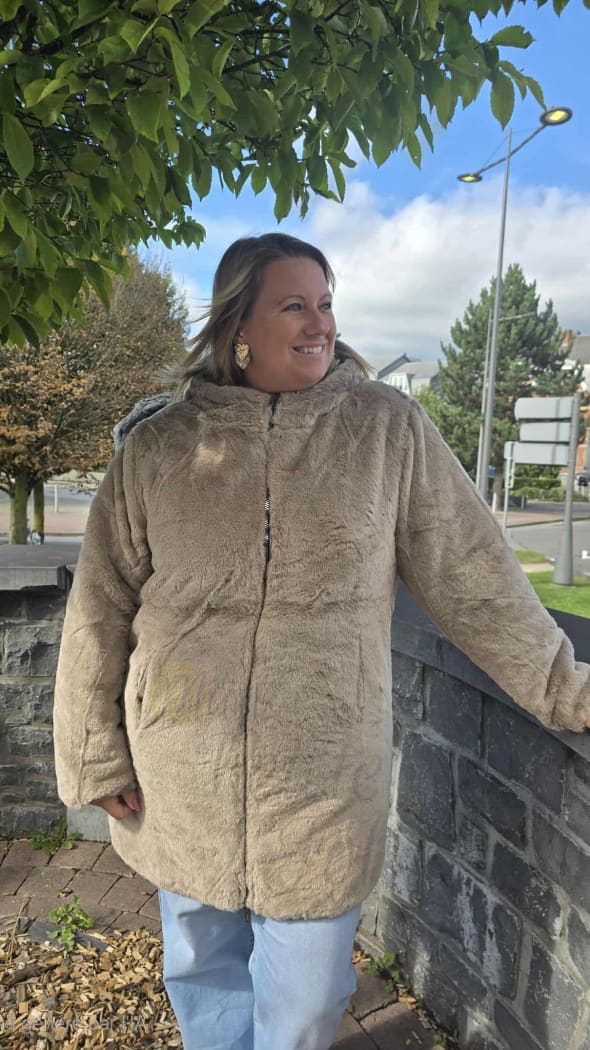 Manteau réversible CLOTHILDE doré