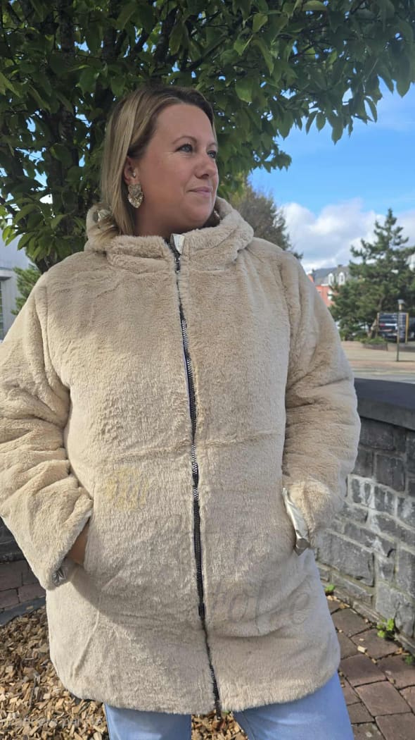 Manteau réversible CLOTHILDE doré