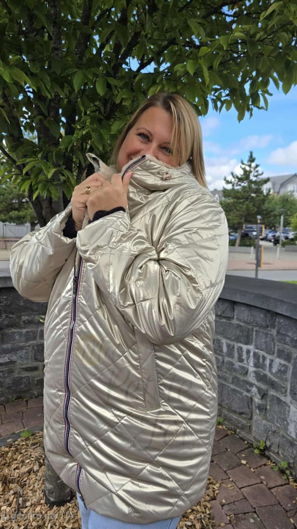 Manteau réversible CLOTHILDE doré