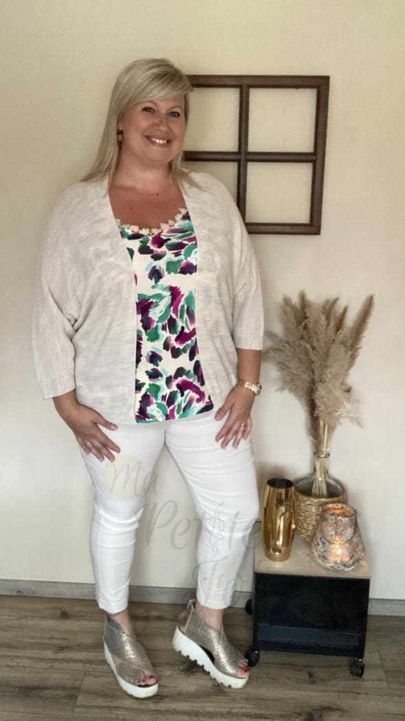 Pantalon CLOE beige clair