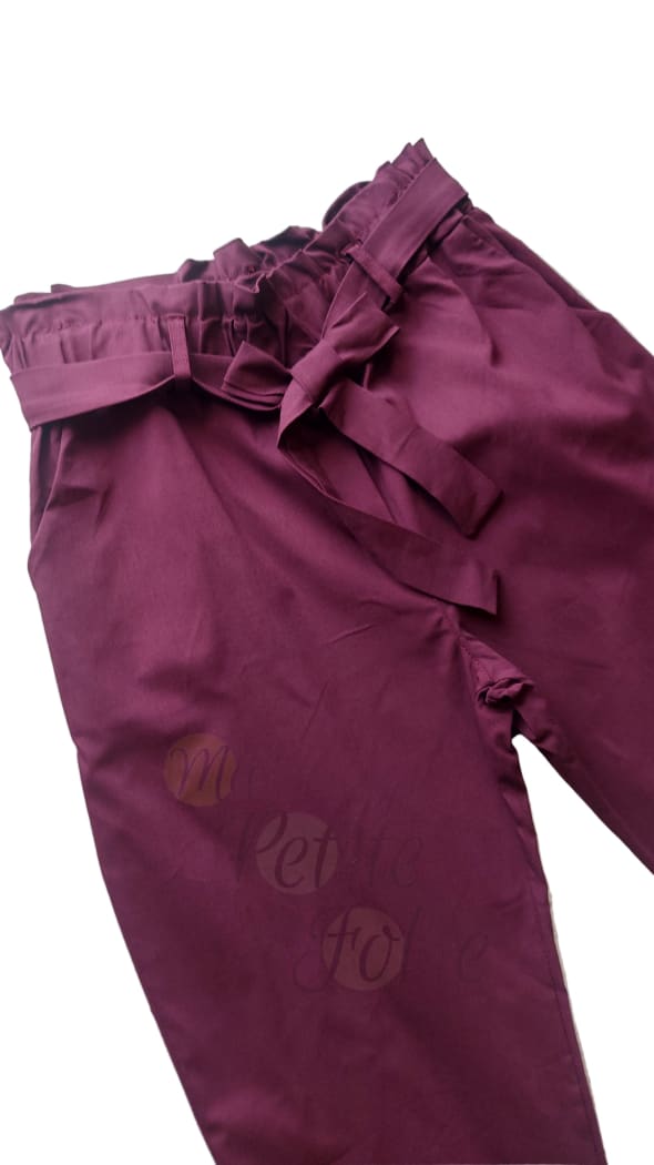 Pantalon CLOE bordeaux