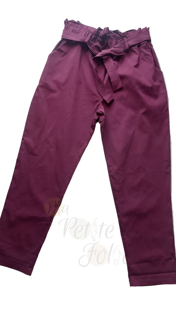 Pantalon CLOE bordeaux