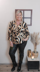 Pantalon SIMILI elastique noir