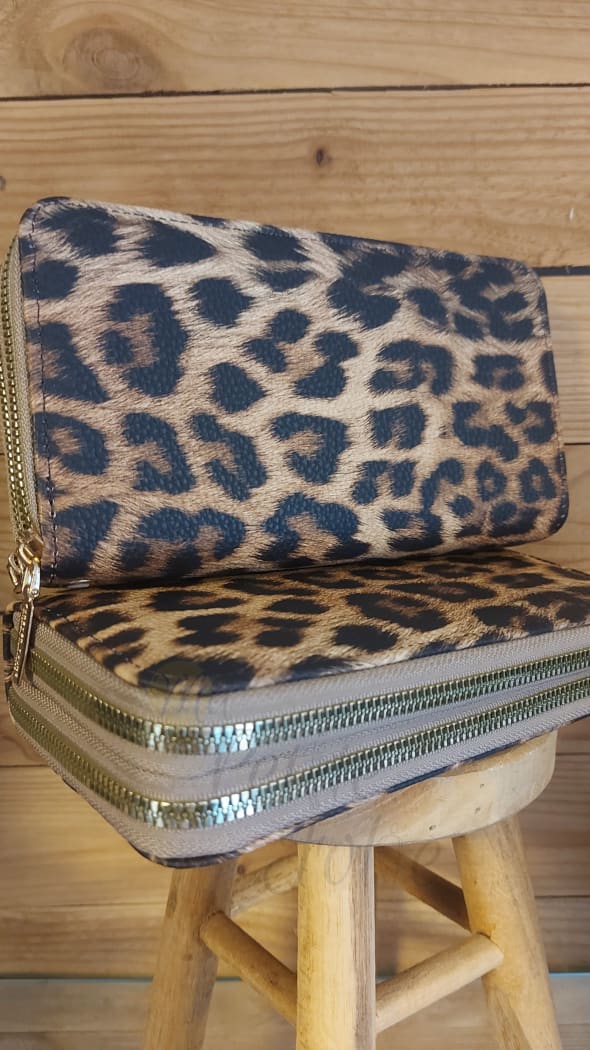 Porte feuille léopard