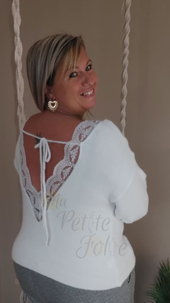 Pull dentelle IRIS