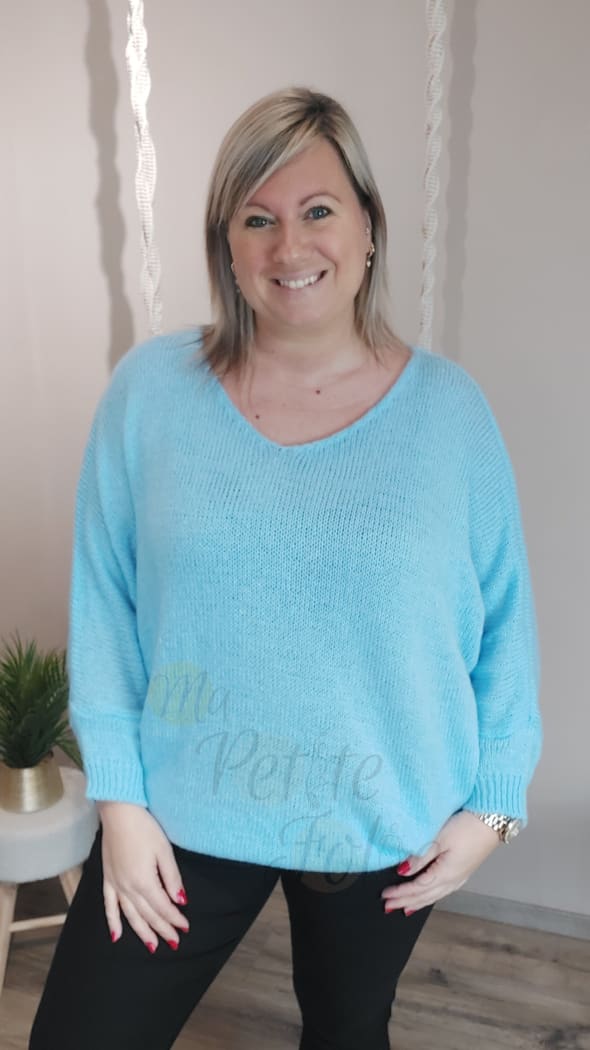 Pull LUCIE bleu ciel