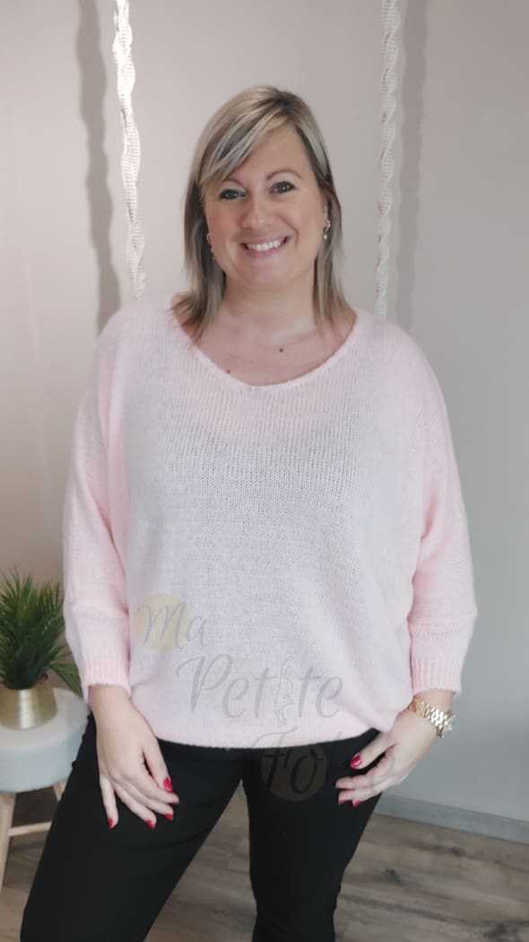 Pull LUCIE rose pastel