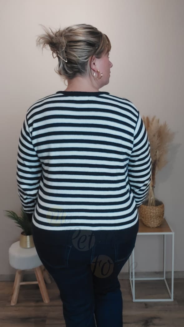 Pull marinière COEUR