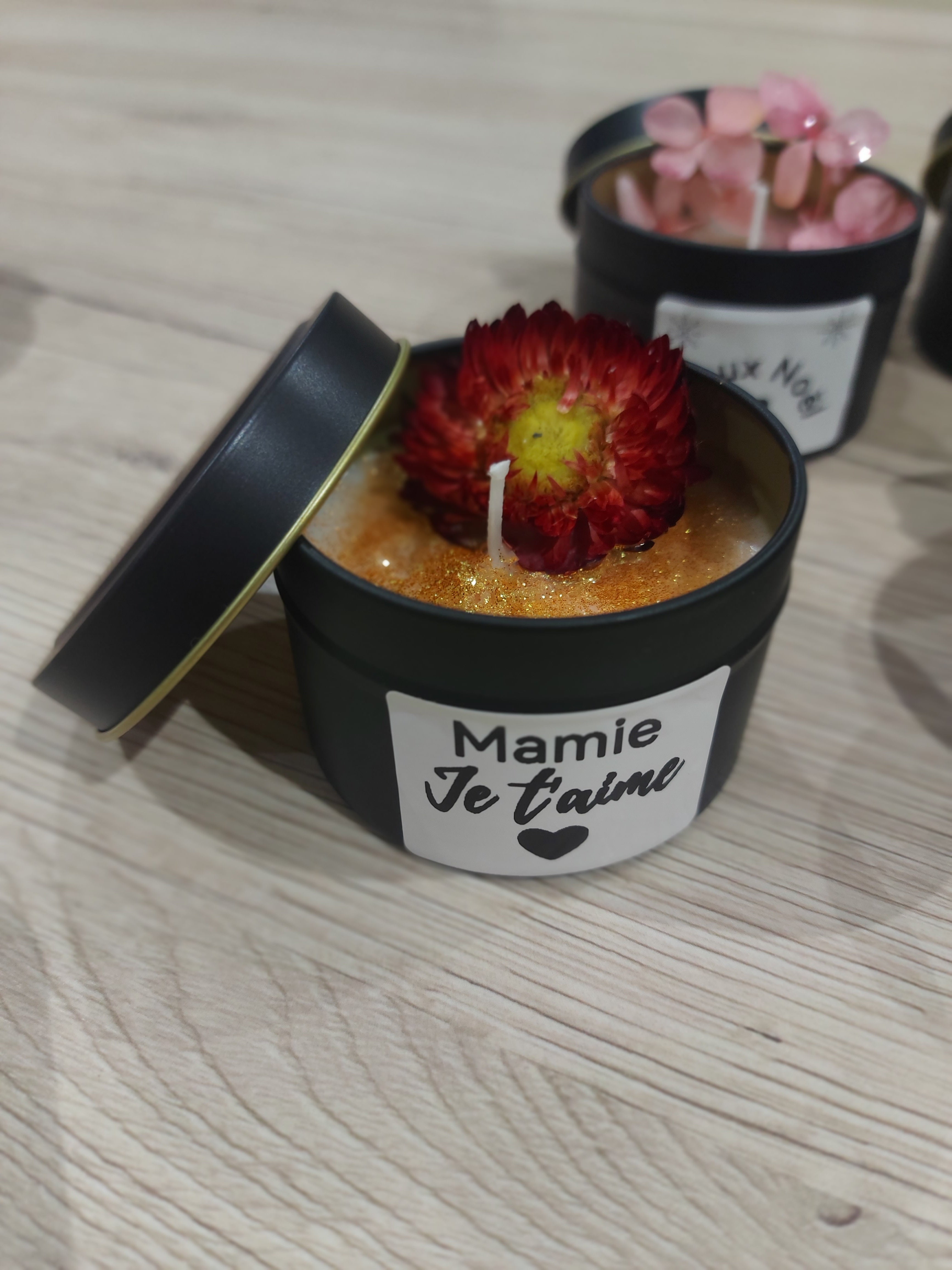 Bougie MAMIE JE T'AIME noir