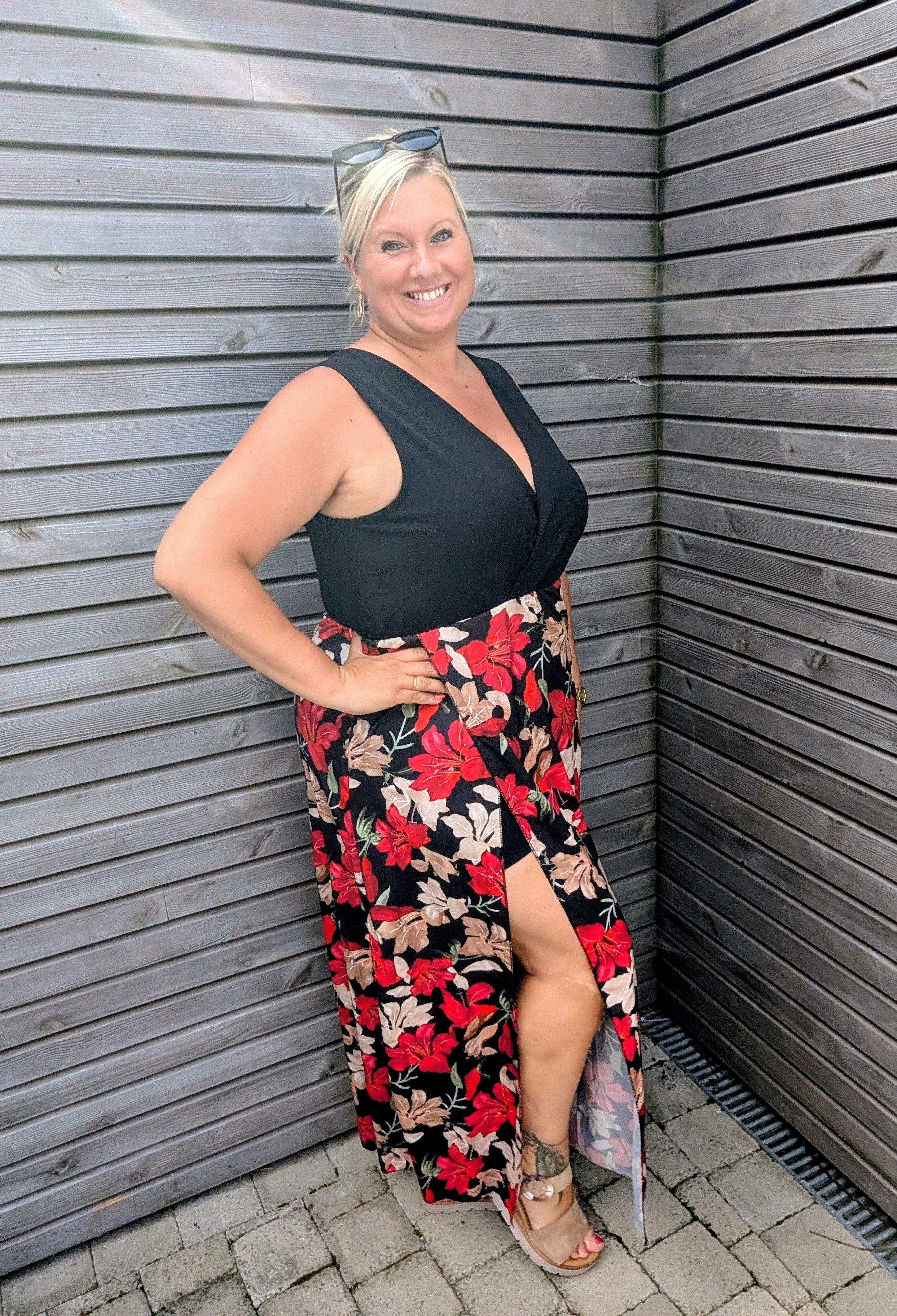 Combishort / robe IBIZA noire