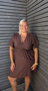 Robe ANIZA chocolat
