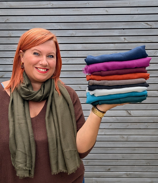 Foulard uni 10 couleurs