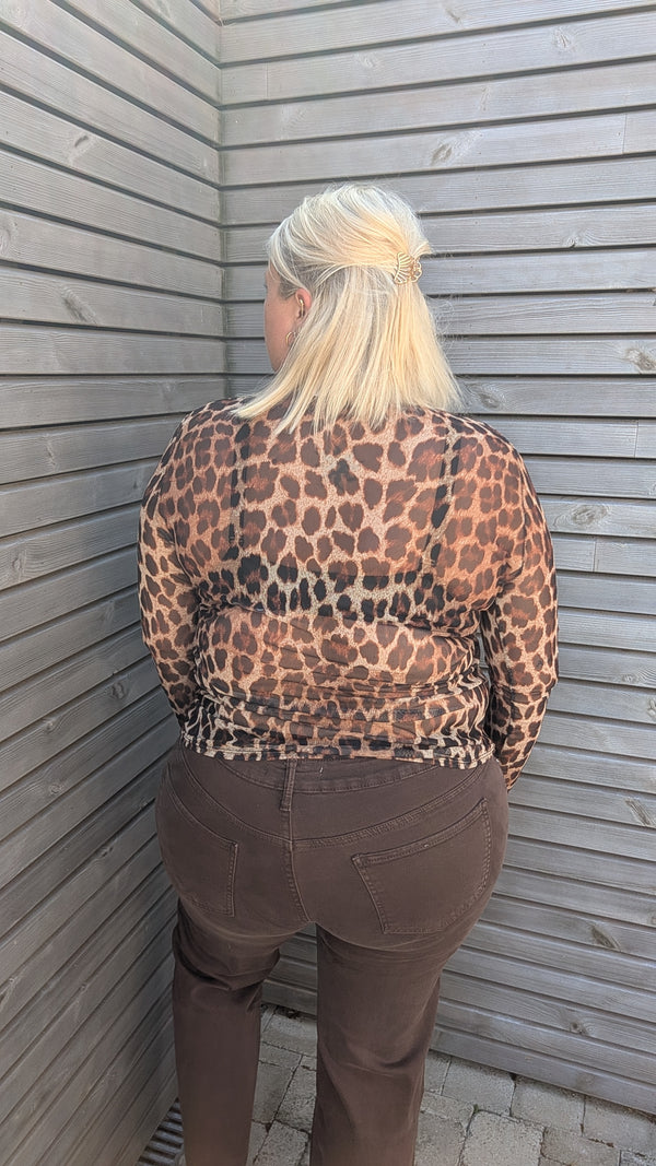 Blouse transparente LEOPARD