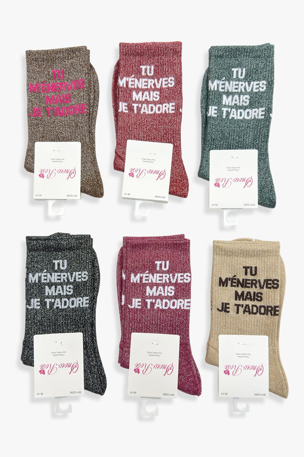 Chaussette à paillettes ADULTE