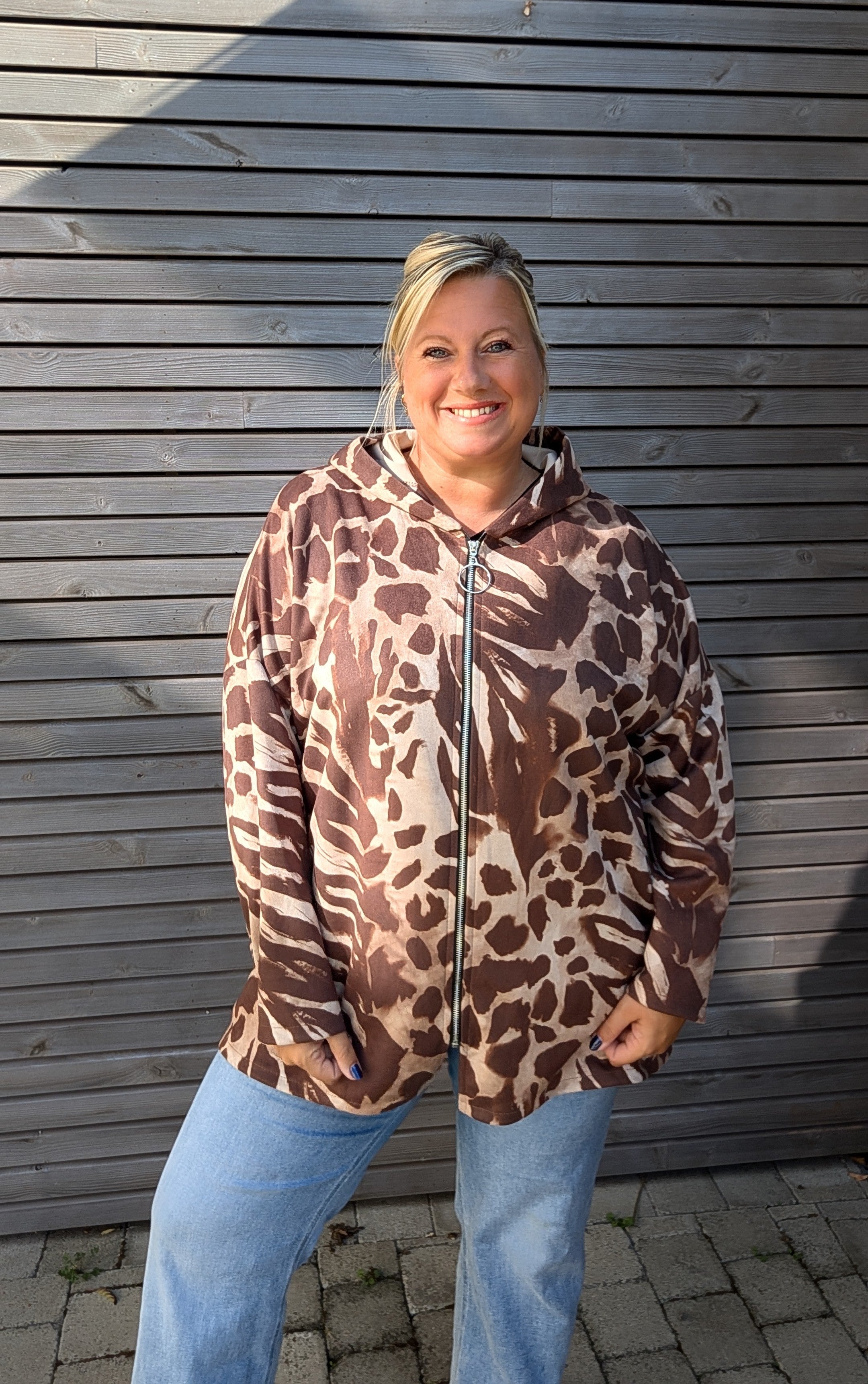 Veste suédine PLUS animal