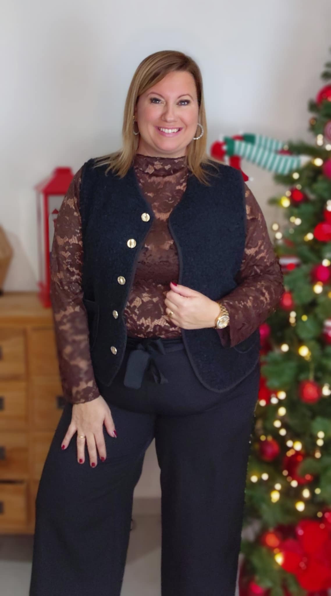 Blouse CAMELIA marron