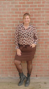 Jupe CLOE marron
