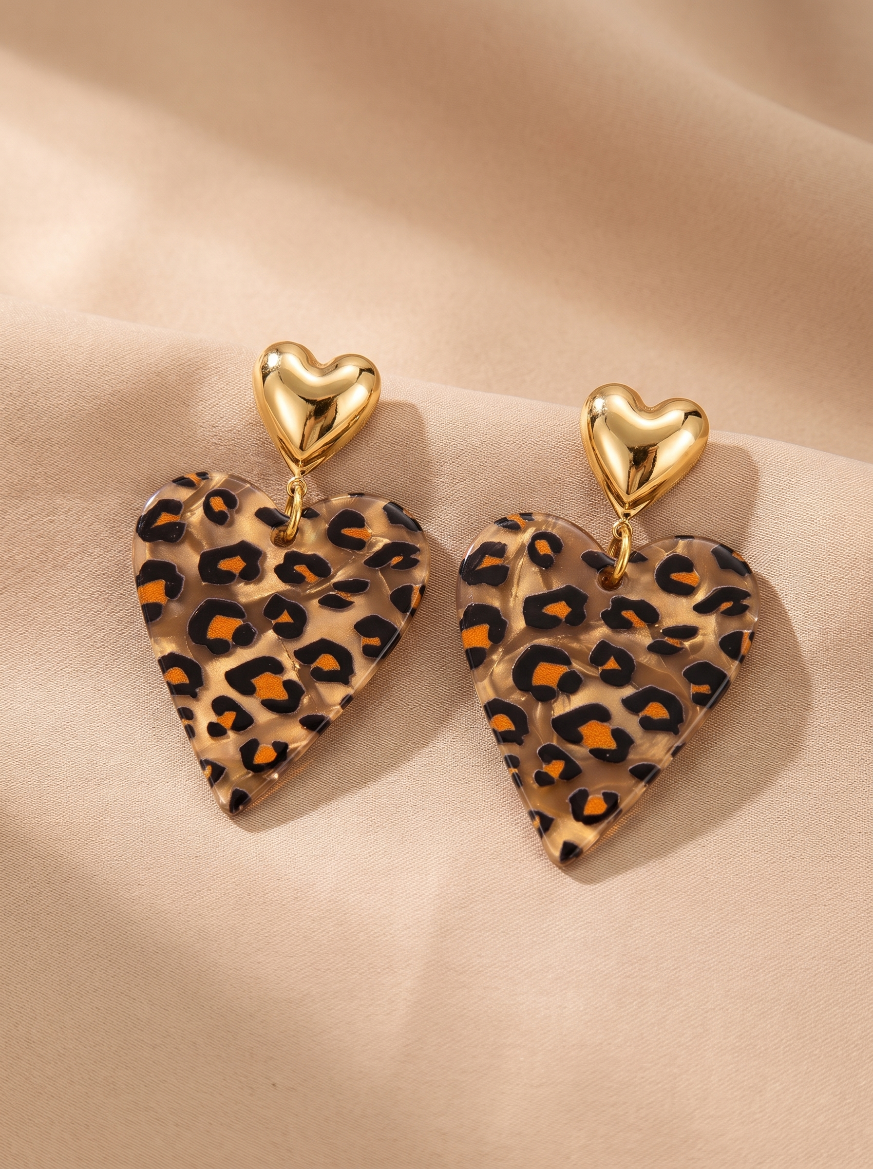 Boucle d'oreilles LEOPARD COEUR