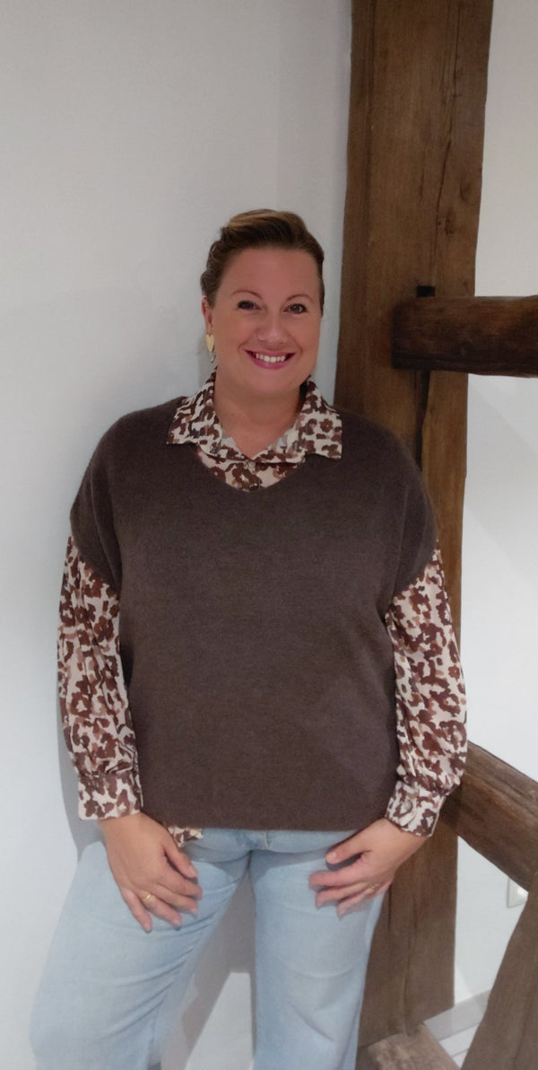 Pull DONNA brun