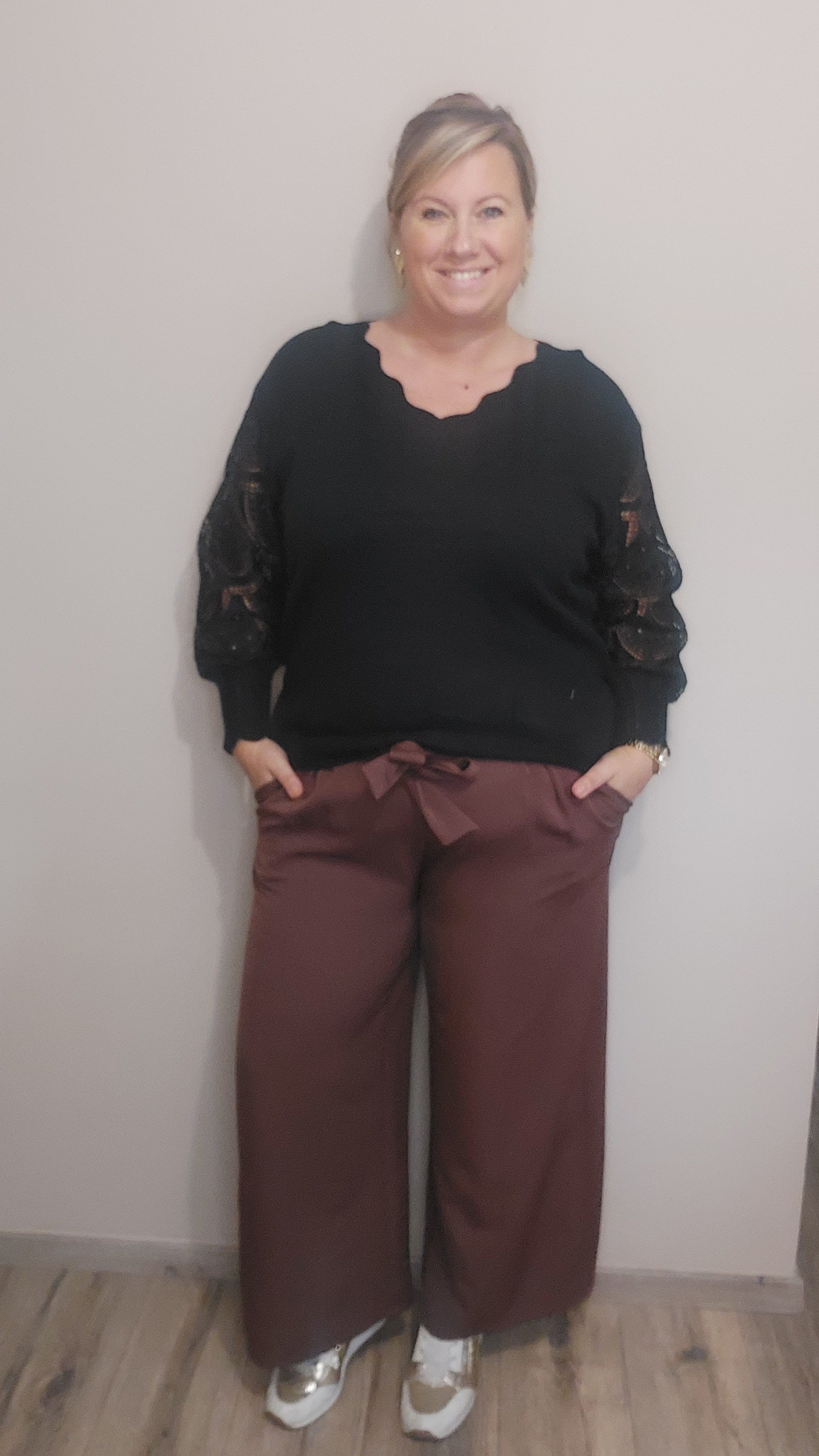 Pantalon MATHILDA marron