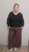 Pantalon MATHILDA marron