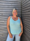 Top LUREX turquoise