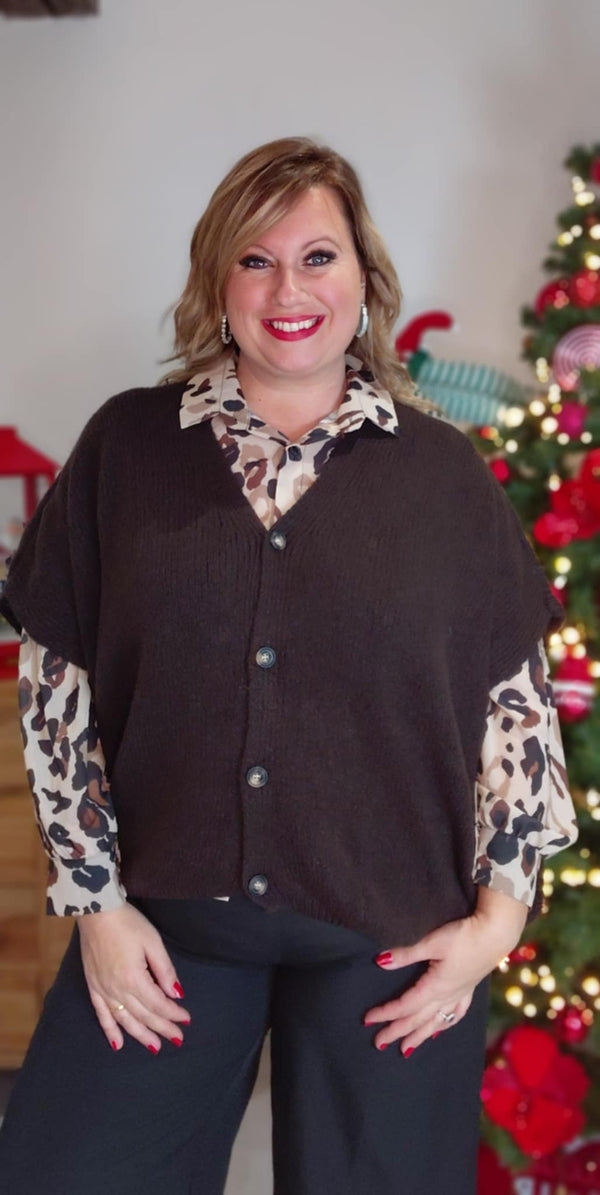 Gilet MADONNE marron