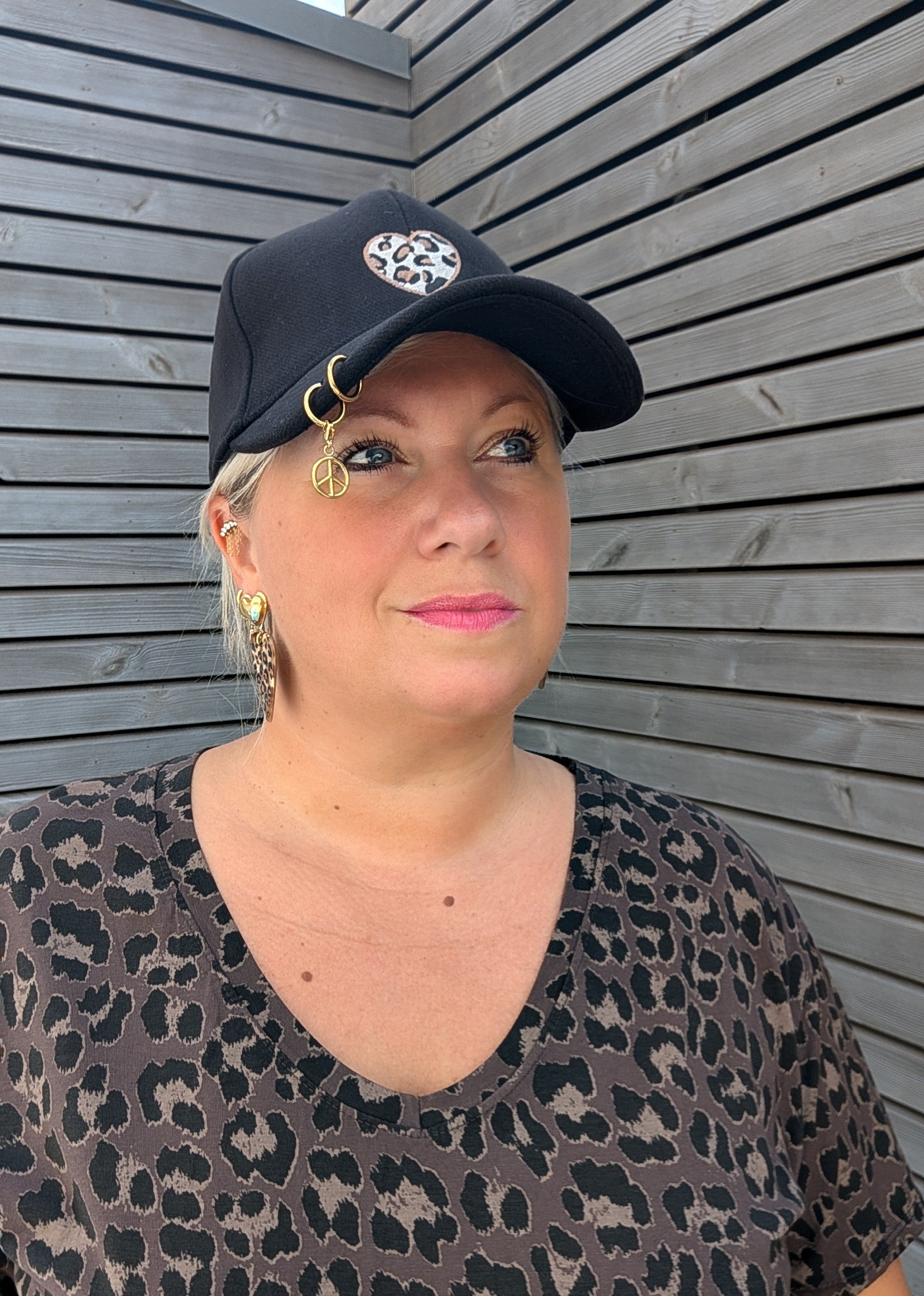 Casquette COEUR Léopard