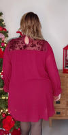 Robe DIVA bordeaux