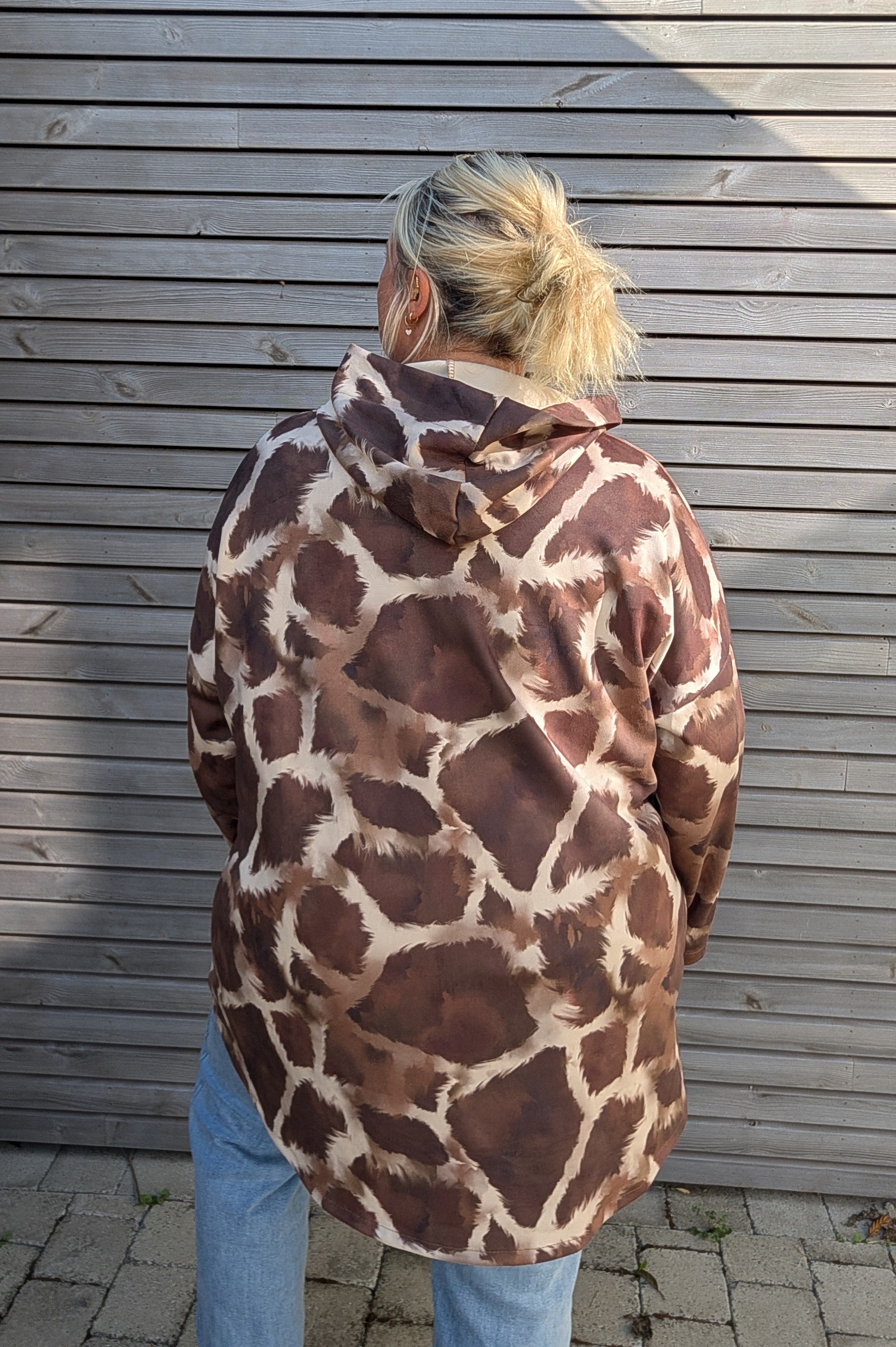 Veste suédine PLUS leopard