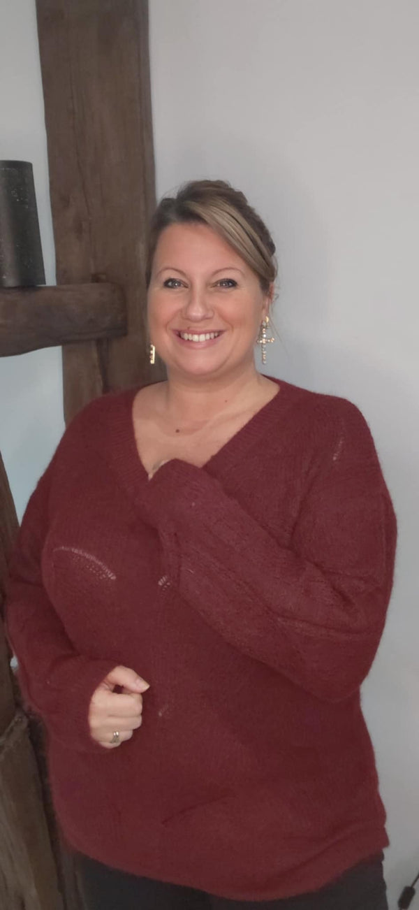 Pull MARIA bordeaux