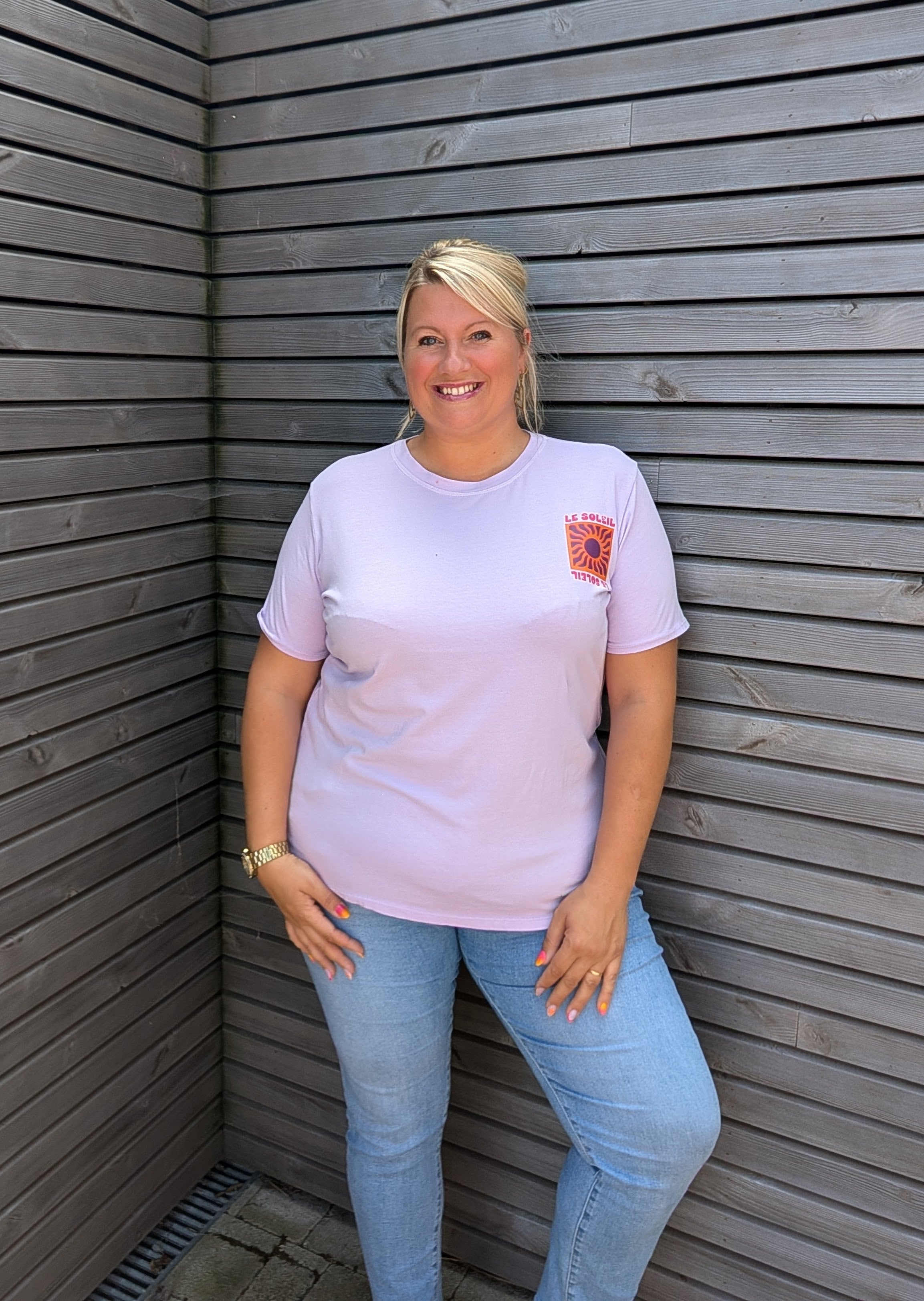 Tee shirt SOLEIL lilas