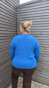 Pull ICONIC léopard bleu