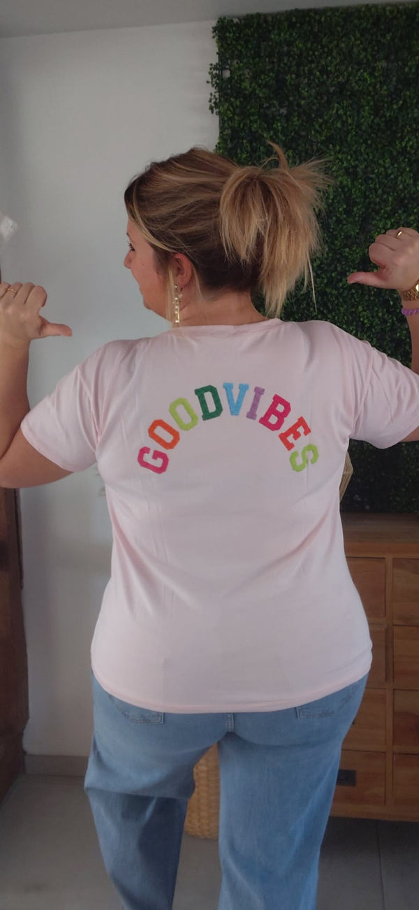 Tee shirt GOOD VIBES