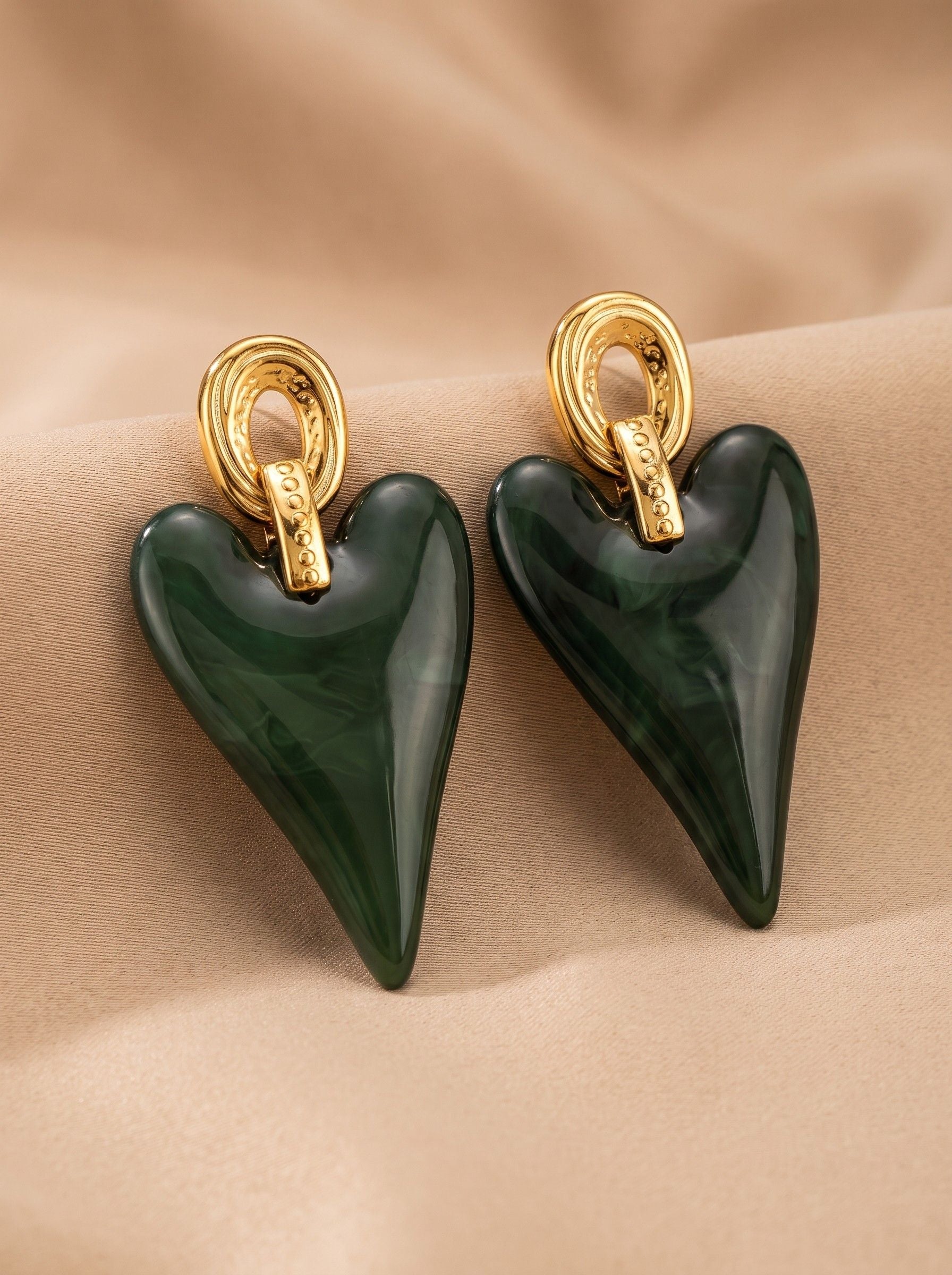 Boucles d'oreilles KIO vertes
