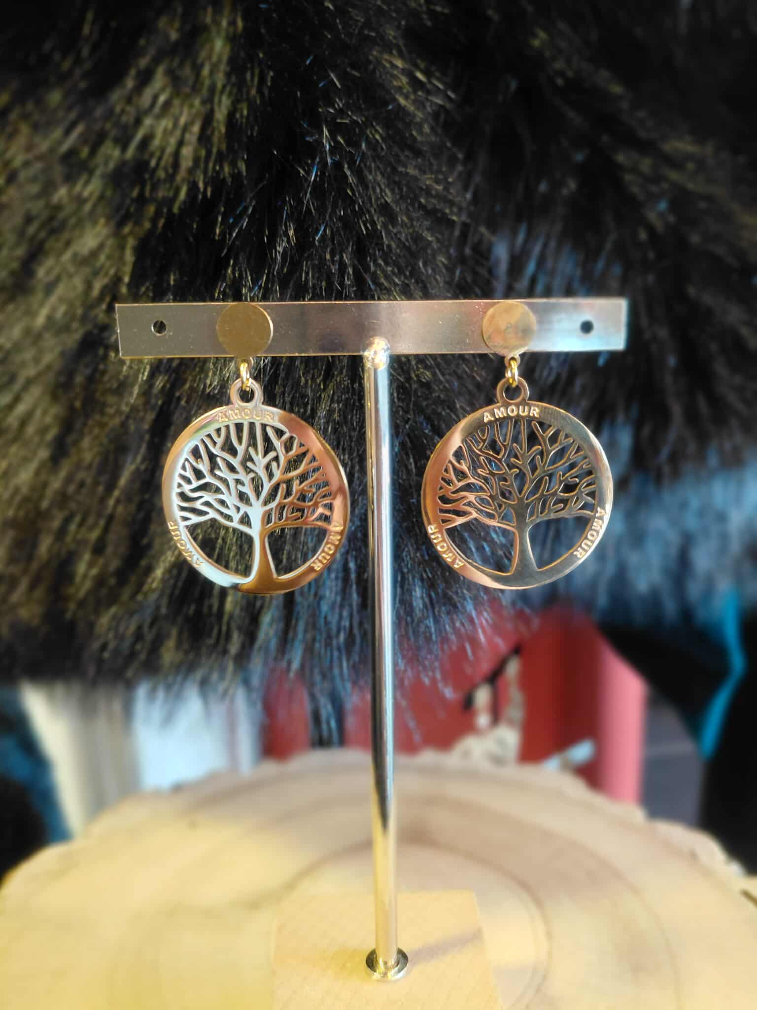 Boucles d'oreilles ARBRE DE VIE