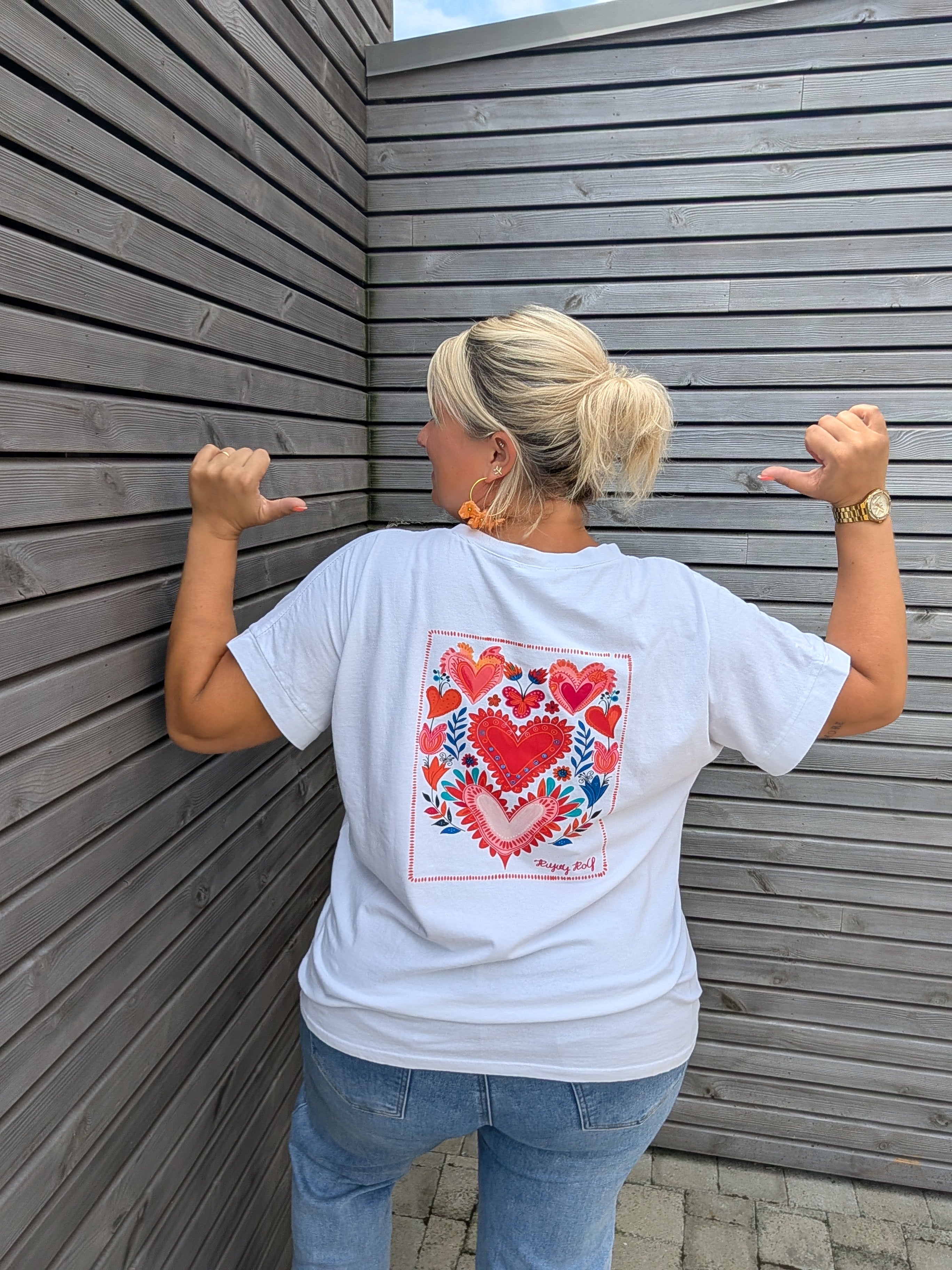 Tee shirt COEUR FLEURI
