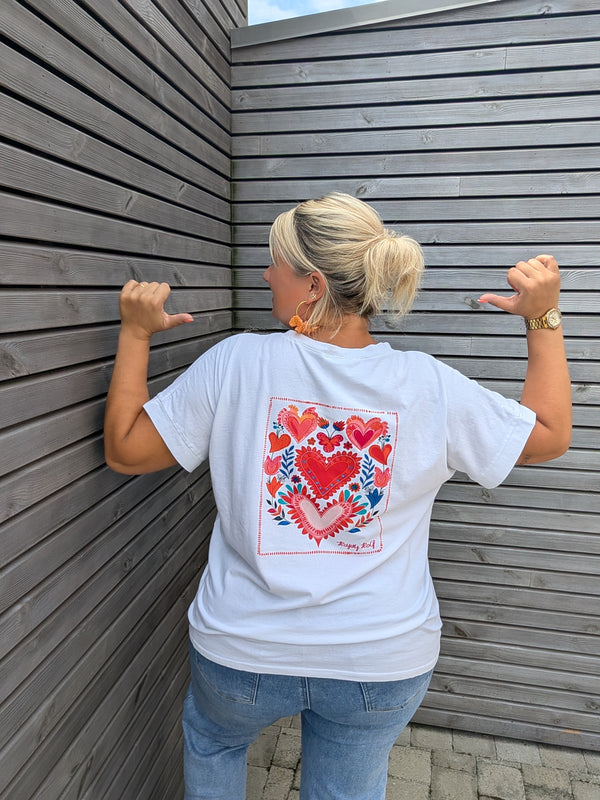 Tee shirt COEUR FLEURI